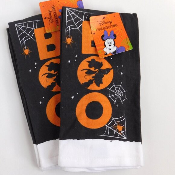 Disney Minnie Mouse Halloween 2-pack lot  Kitchen Towel Set Holiday Decor - Picture 1 of 4